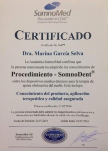 Apnea del sueño certificado